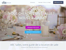 Tablet Screenshot of abcsalles.com